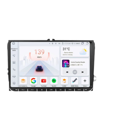 Auto Multimedia Speler - Voor VW Passat B6 T5 B7 B8 Golf 5 6 Caddy POLO T5 Touran - 1GB32GB - 8 Core - Carplay Scherm - Navigatiesysteem Auto - Multimedia Autoradio - Zwart