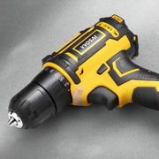 WS-7020-A2 - Cordless Drill - Cordless Drill - Drill - Electric Screwdriver - Cordless Drill - Incl. 2 Batteries - 20V - 60Hz - Yellow