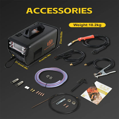 MIG-lasmachine – Lasapparaat – Lasinverter – TIG-lasser – ARC-lasmachine – 26V Toorts – Intelligente Bediening met LCD-display
