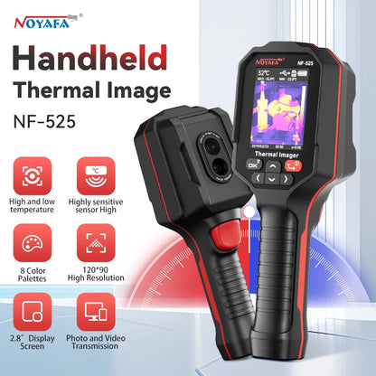 Warmtebeeldcamera – Thermische Camera – Infraroodcamera – Warmtemeter – Temperatuurmeter – 120x90 Infraroodpixels – 8 GB Geheugen