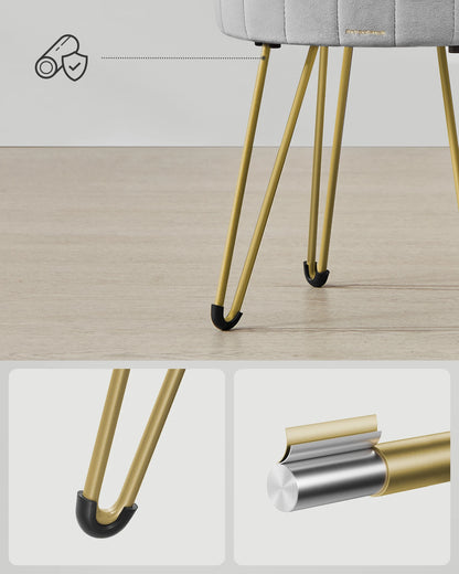 Kruk - Voetenbank - Schoenenkruk - Opbergruimte - Organizers - 39 cm x 44,4 cm - Donkergrijs
