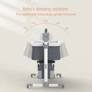 Elektrisch Babybed - Wieg - Co-Sleeping Functie – Verstelbare - Ledikant – Multifunctionele Cradle - Bassinet - Bluetooth - Grijs