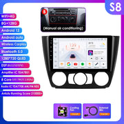 CarPlay - Multimedia Autoradio - Car CarPlay Scherm - Autoradio - 9" - Autoradio Android - voor BMW 1 Serie E81 E82 E87 E88 AT MT - Navigatie - GPS - 2Din - Stereo DSP - S8 (Type Handmatig) - 8G - 128G