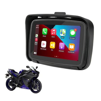 GPS Navigator Motorfiets – Motorfiets GPS Navigatie – Motorfiets CarPlay Scherm – Android Auto Motorfiets – Waterdichte Motor GPS Display – 5 Inch IPS Touchscreen – Draadloze CarPlay & Android Auto