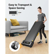 Loopband - Loopbanden - Wandelband - Walking Pad - Treadmill - Max snelheid 1-6KM/h - Afstandsbediening - Loopoppervlak 102.4*40cm - Max belasting 120kg