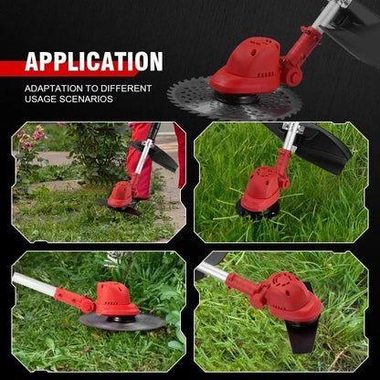 Grastrimmers - Met Accu - Draadloze - Snoeischaar - Onkruidborstel Electrisch - Snijder - 10 inch - 18V Batterij - 36000RPM - Tuingereedschap - Vouwbaar - Verstelbaar Handvat - Vouwbaar Ontwerp - Zonder Accu