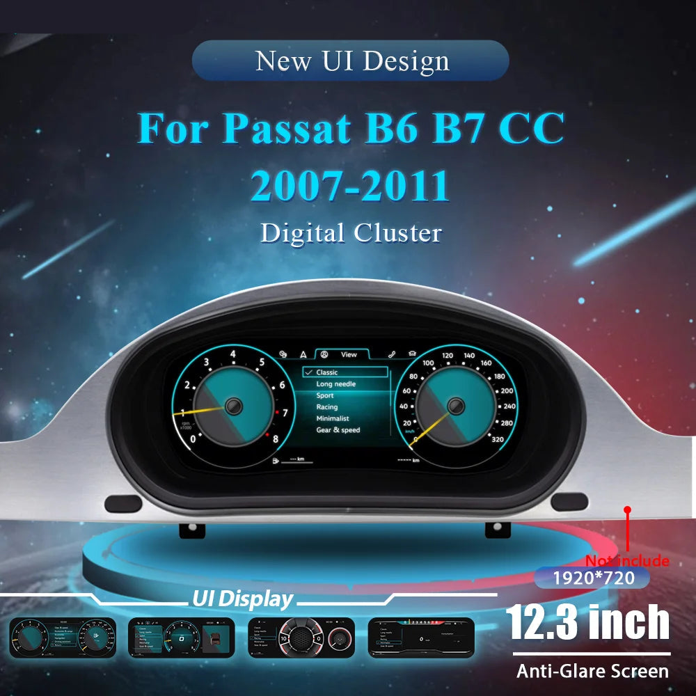 Digitale Dashboard Cluster – Digitaal Instrumentenpaneel – LCD Cockpit – Auto Display – HD Scherm – 12,3 Inch IPS – Snelle Linux Processor
