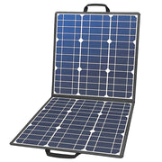 Zonnepaneel - Zonnepanelen Compleet Pakket - Zonnepaneel Opvouwbaar - Zonnepaneel Camper - 18V 100W Draagbaar Zonnepaneel - 4-in-1 - Connector Dubbele USB-Uitgangen - Draagbaar en Opvouwbaar - Zwart