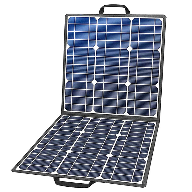 Zonnepaneel - Zonnepanelen Compleet Pakket - Zonnepaneel Opvouwbaar - Zonnepaneel Camper - 18V 100W Draagbaar Zonnepaneel - 4-in-1 - Connector Dubbele USB-Uitgangen - Draagbaar en Opvouwbaar - Zwart