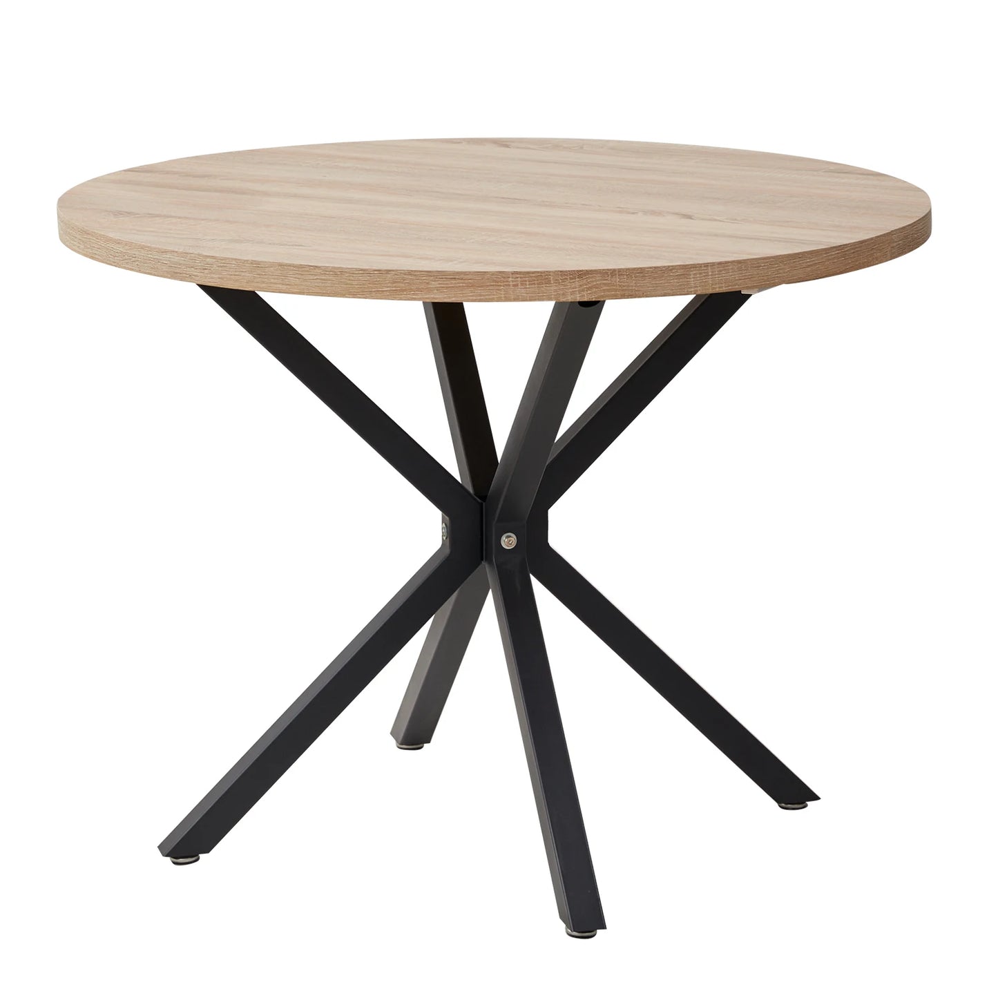 Salontafels - Tafel - Eettafel - Keukentafel - 76,5 cm x 54 cm - 100 diameter - Lichtbruin