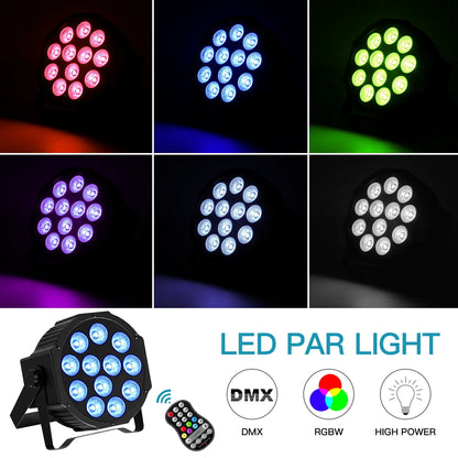 LED Par Light – Draadloze Parlamp – Podiumverlichting – DJ Licht – Stroboscoop Licht – 4pcs EU Plug – 9 Uur Batterijduur – RGBW Kleurverlichting