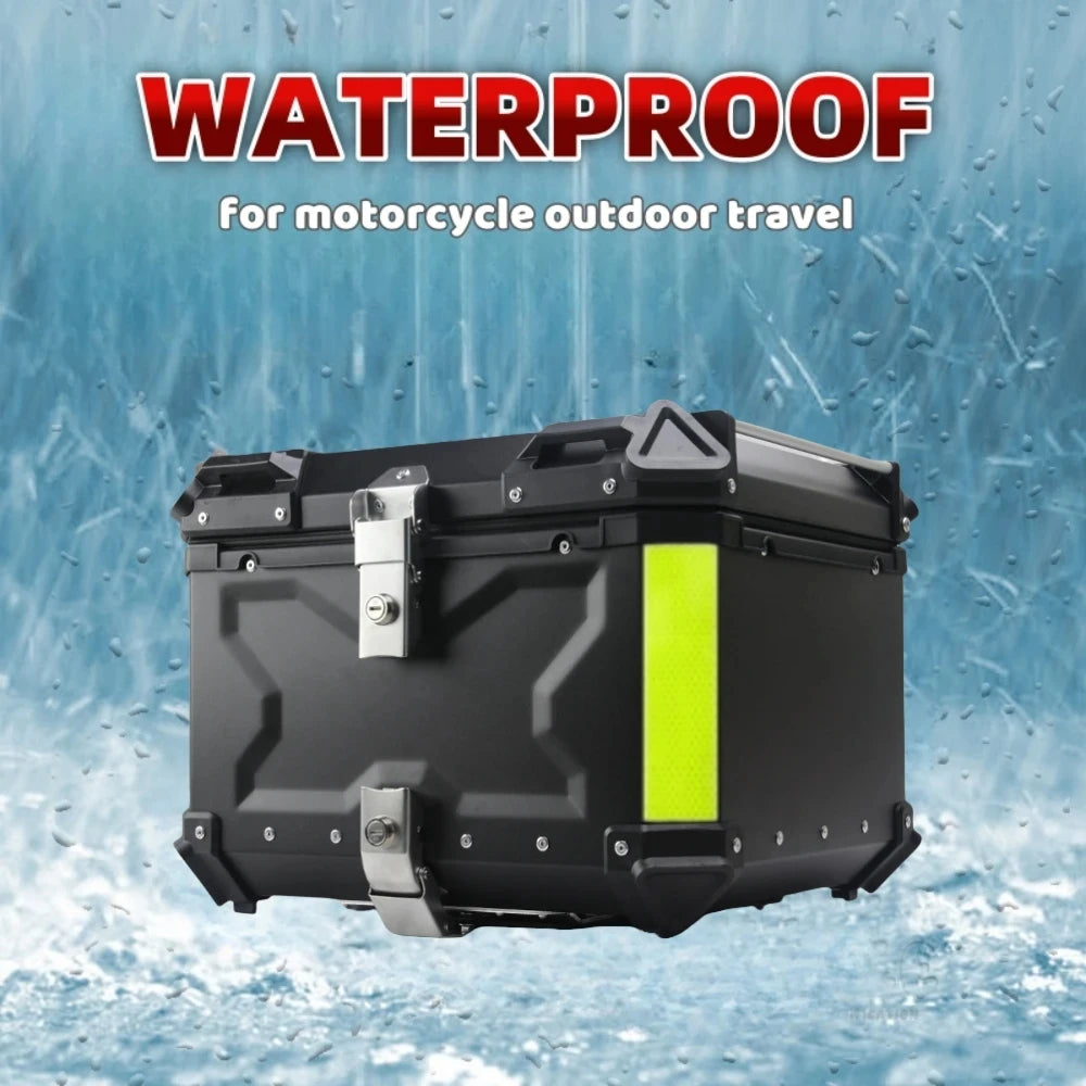 Motorhelm Box – Motorbagagebox – Helmbox – Motor Koffer – Motor Topkoffer – 80L Inhoud – Waterdicht Aluminium