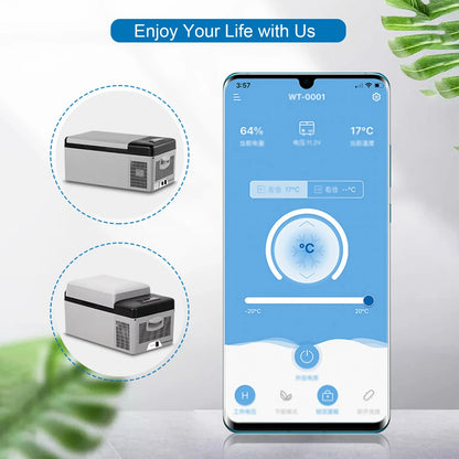 Mini-Koelkast – Compacte Koelkast – Autokoelkast – Camper Koelkast – Lichtgewicht – Laag Energieverbruik - 12V 24V 220V - 20L