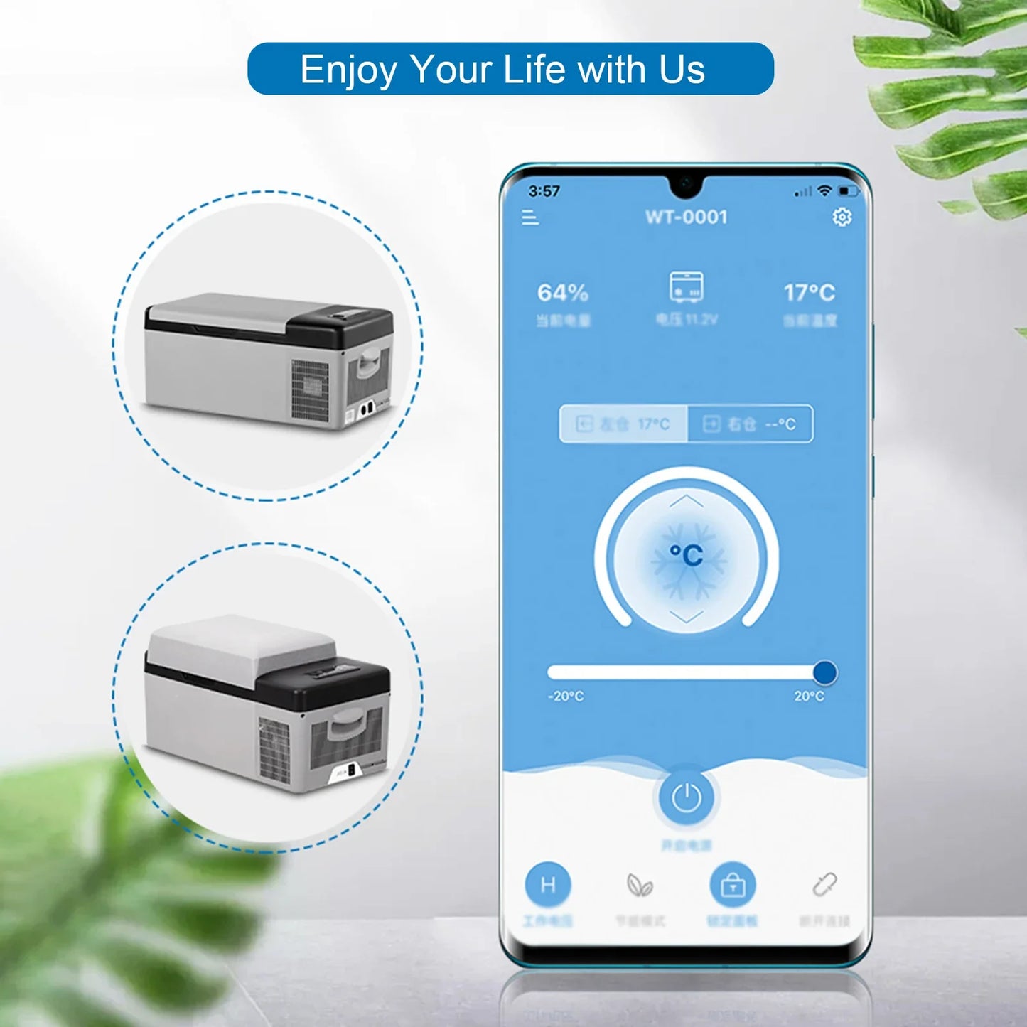 Mini-Koelkast – Compacte Koelkast – Autokoelkast – Camper Koelkast – 12V 24V 220V – Lichtgewicht – Laag Energieverbruik - 15L