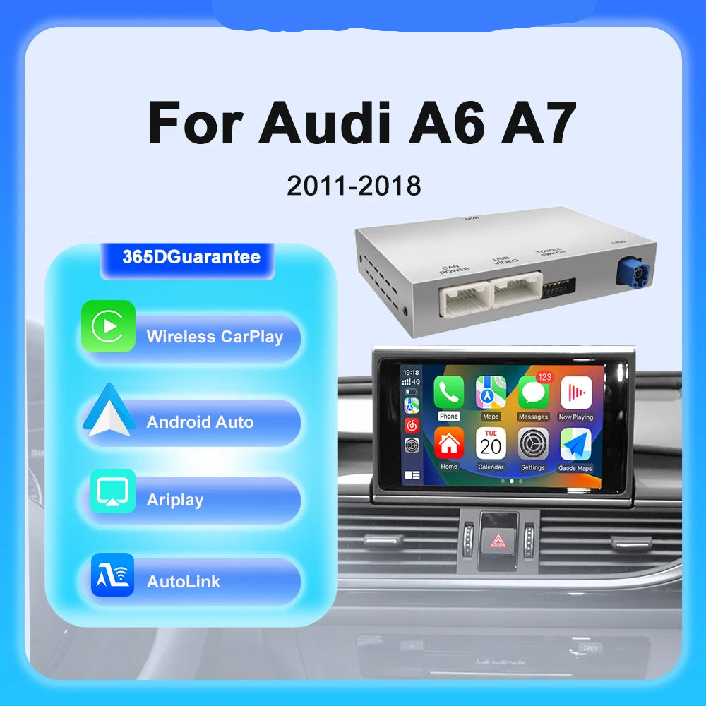 Wireless CarPlay Adapter – Android Auto Interface – Bluetooth Module – Mirror Link Connector – GPS Navigatie Ondersteuning – Draadloze Connectiviteit – Plug-and-Play Installatie - QUORE