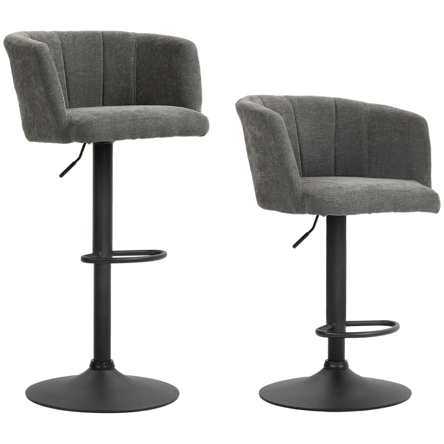 Barstoelen – Barkrukken – Hoge Stoelen – Keukenstoelen – Bistrostoelen – Verstelbare Hoogte – 360° Draaibaar