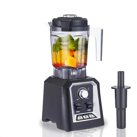 Slow Juicer - Juicer - Fruit and Vegetable Juicer - Juice Extractor - Heavy Duty - Commercial Grade - Timer Blender - Mixer - Juicer - Fruit Food Processor - Ice Smoothies - BPA FREE 2L Low Profile Jar - 39000RPM - 240V - 600ml