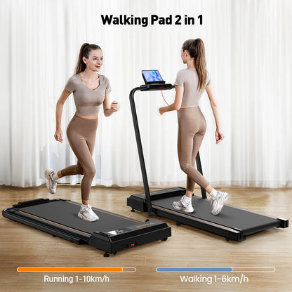 Loopband – Treadmill – Fitnessapparaat – Wandelmachine – Compact – 2,5 PK Motor – Schokdempend Systeem