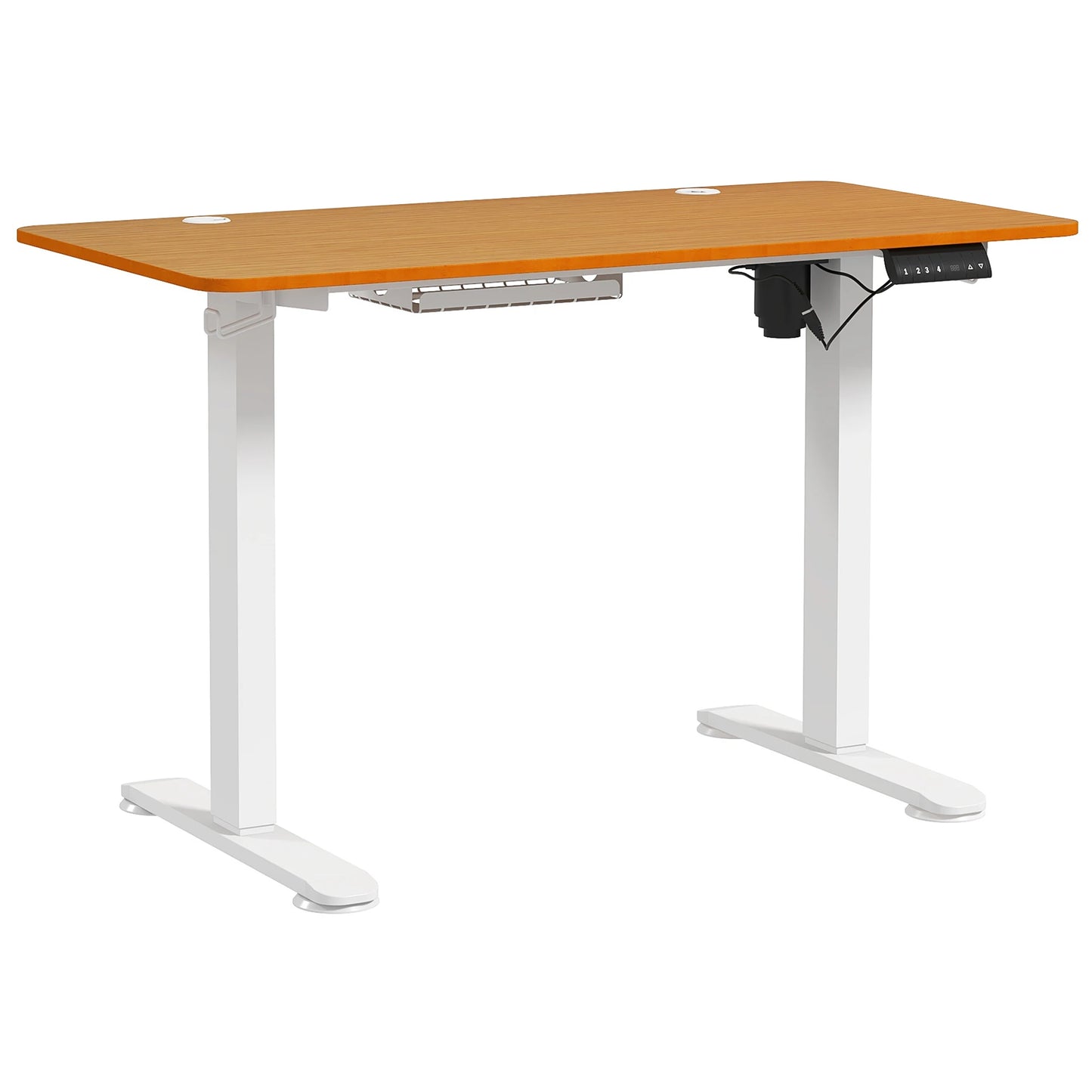 Elektrisch In Hoogte Verstelbaar Bureau – Elektrisch Liftbureau – Zit Sta Bureau – Verstelbaar Bureau – 3 Geheugeninstellingen – Werkblad 120x60 Cm - QUORE