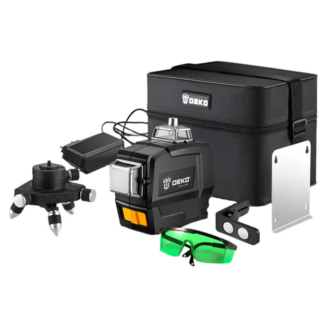 DKLL12PB1 - 12 Lijnen 4d Laser Level - 3D - Groene Lijn Zelfnivellering - 360 Horizontaal En Verticaal - Automatische zelfnivellering - Golflengte 520nm - High-Precision