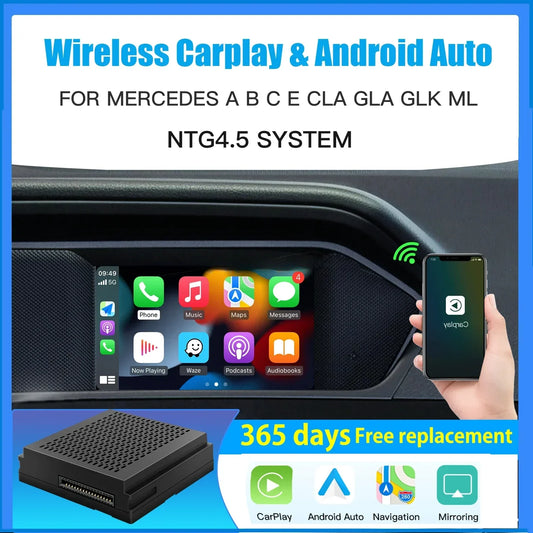Carplay Module – Carplay Dongle – Android Auto Adapter – Draadloos Carplay – Apple Carplay – Draadloze Connectiviteit – Ondersteuning Achteruitrijcamera