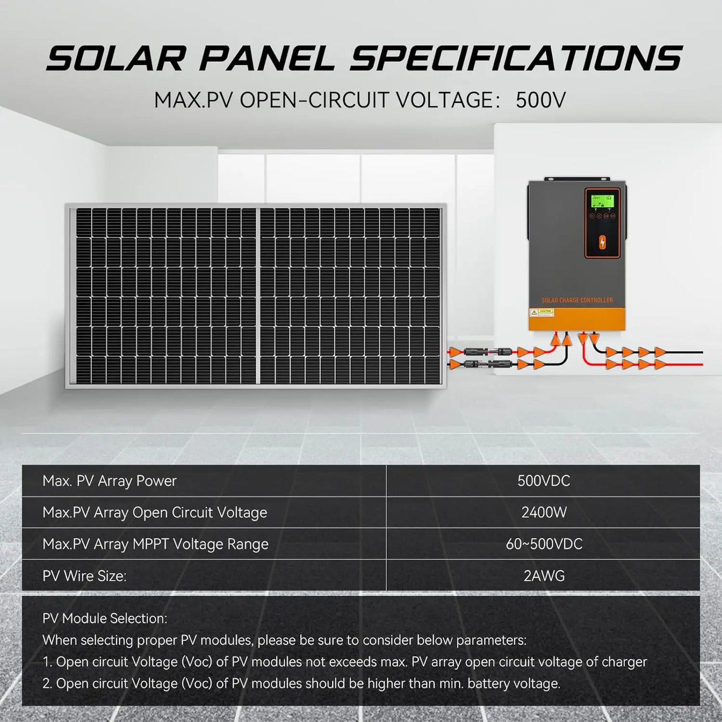 140A MPPT Zonnelader – Solar Charger – Zonnepaneellader – Batterijlader – Laadregelaar – 60-450V MPPT Voltage – Instelbare 10-140A Laadstroom