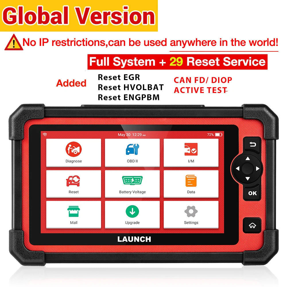 OBD Scanner - OBD2 - Auto Scanner - Auto uitlezen - Diagnose Apparatuur voor Auto's - Bidirectioneel Gereedschap - ECU Codering - CANFD - DOIP - Actieve Test - 35+ Reset Functies - Globale Versie