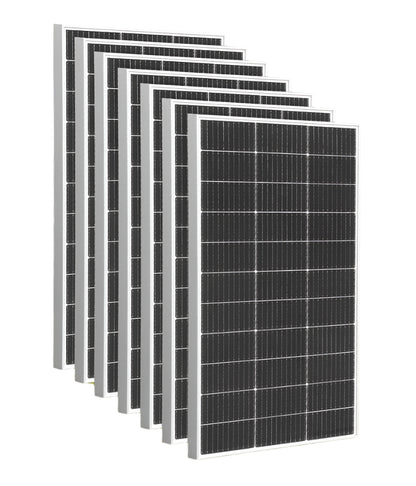 Zonnepaneel - Zonnepanelen - Monokristallijne Solar Kit - Waterdicht - met Glas - en Aluminium Frame - Lichtgewicht - 12V - 600W - 4stuk - voor Boot - Camper - Caravan - RV of Tuin