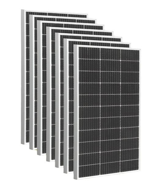 Zonnepaneel - Zonnepanelen - Monokristallijne Solar Kit - Waterdicht - met Glas - en Aluminium Frame - Lichtgewicht - 12V - 600W - 4stuk - voor Boot - Camper - Caravan - RV of Tuin