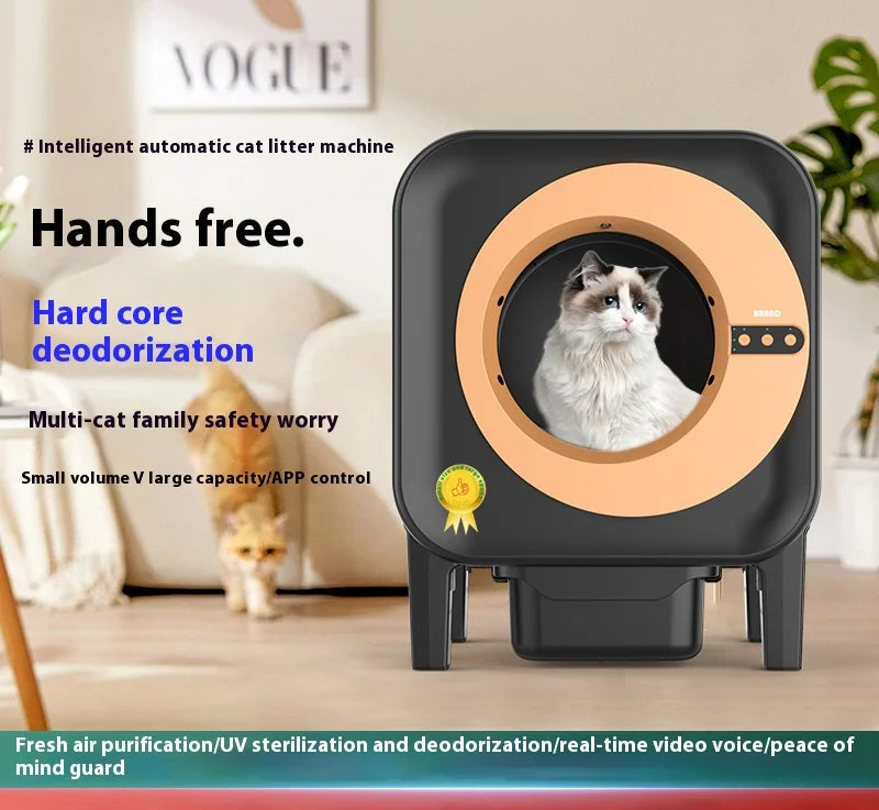 Slimme Kattenbak – Automatische Kattenbak – Zelfreinigende Kattenbak – Hygiënische Kattenbak – UV Gesteriliseerde Kattenbak – Infrarood & Zwaartekrachtinductie – 11 Liter Capaciteit