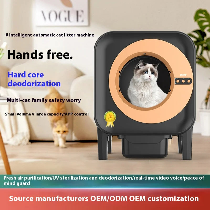 Automatische Kattenbak – Slimme Kattenbak – Zelfreinigende Kattenbak – Elektrische Kattenbak – Geurvrije Kattenbak – UV-Sterilisatie – Infrarood- en Gravitatiesensoren