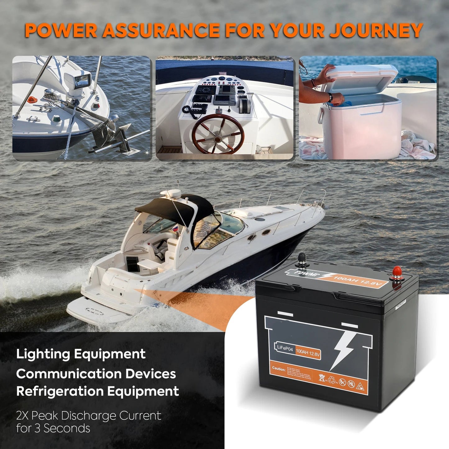 12.8V LiFePO4 Batterij – Lithium Accu – Energieopslag – Oplaadbare Accu – 100Ah Capaciteit – Compact & Lichtgewicht