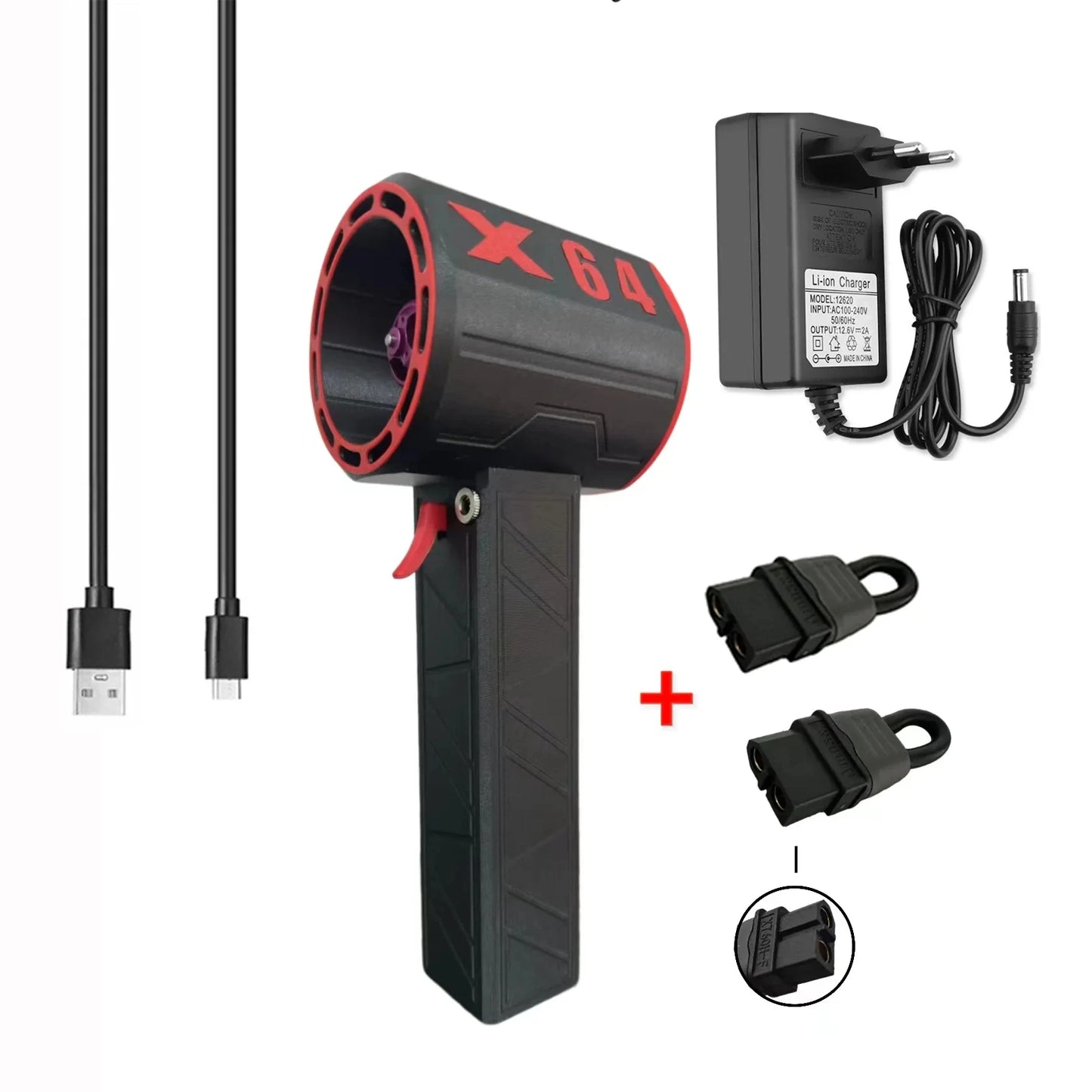 Turbo Blower – Mini Blazer – Luchtblazer – Bladblazer – 64mm Brushless Motor – 8000mAh Batterij