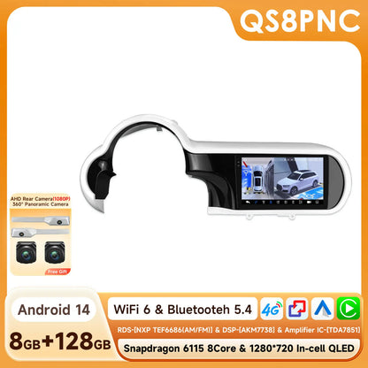 Multimedia Speler – Autoradio – Carplay Speler – Android Auto Systeem – 9 Inch Touchscreen – Draadloos CarPlay & 4G Ondersteuning