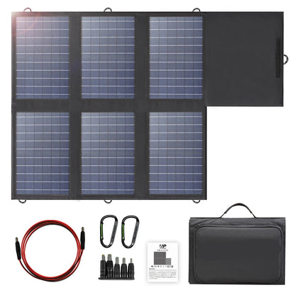 Zonnepanelen - Zonnepaneel - Opvouwbaar - Solar Panel - Waterdicht IP67 - Draagbare Solar Lader met USB-C, USB-A en 18V DC voor Powerstations, Camping en Outdoor - QUORE