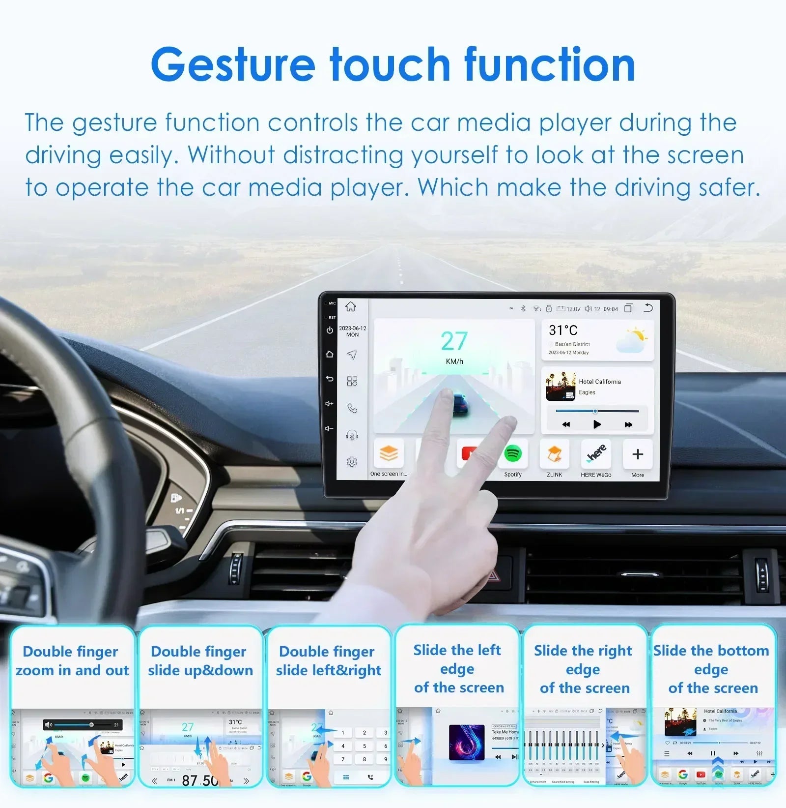 Multimedia Speler Renault Twingo – Autoradio – Android Auto – CarPlay Draadloos – Multimedia Systeem – 9 Inch Touchscreen – 360° Panoramische Camera Ondersteuning - QUORE