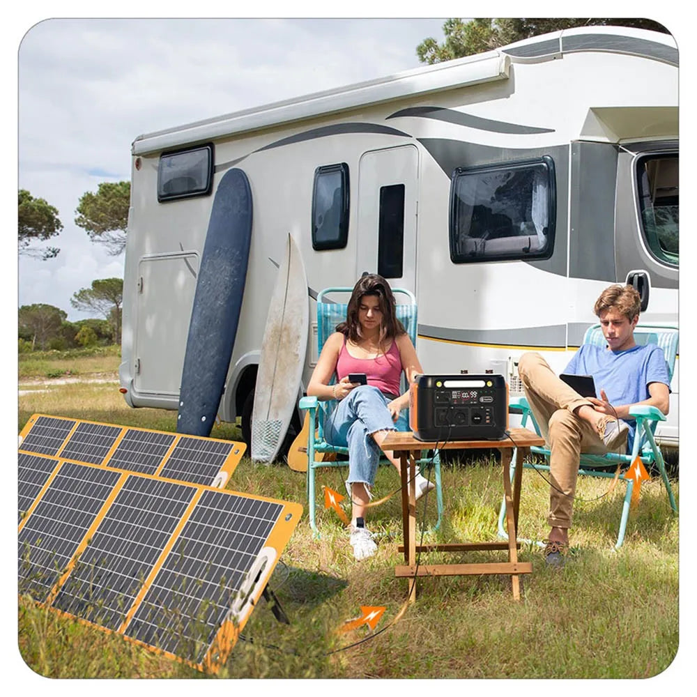 Powerstation – Draagbare Accu – Mobiele Energiebron – Noodstroom – Camping Generator – 1030Wh Capaciteit – Pure Sinusgolf AC