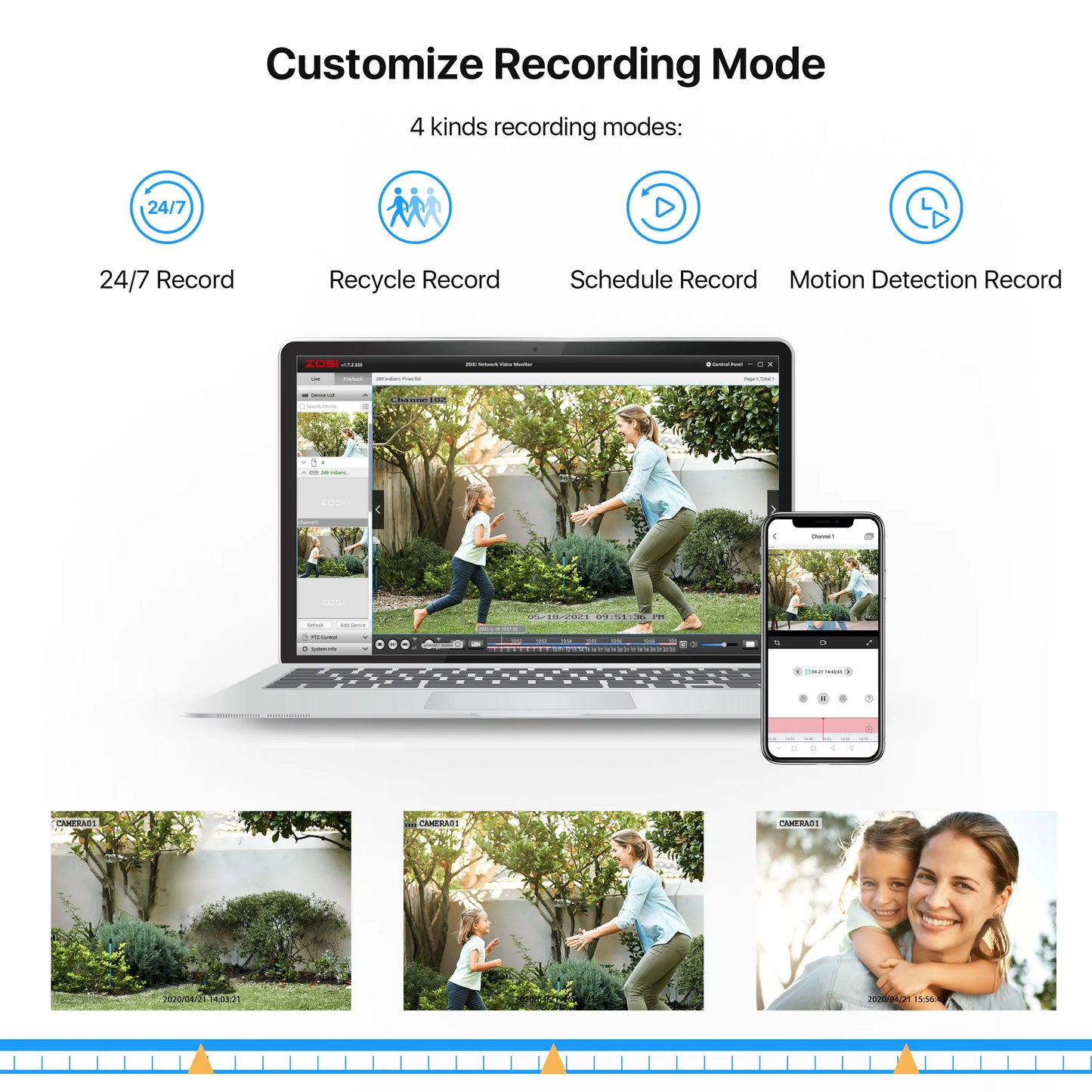 Beveiligingscamerasysteem - CCTV Camerasysteem - 265+ 5MP Lite DVR -  8-Kanaals - Openlucht- IP66 Waterdichte - Bewakingscamera - Beveiligingscamera - 1080p Camera – Nachtzicht – Complete Video Surveillance Kit - 1TB Harde Schijf - 8 Stuks - Zwart