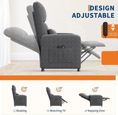 Massagestoel – Massagefauteuil – Relaxstoel – Zitstoel – Elektrische Verstelbare Stoel – Verwarmingsfunctie – Comfortabele Single Sofa