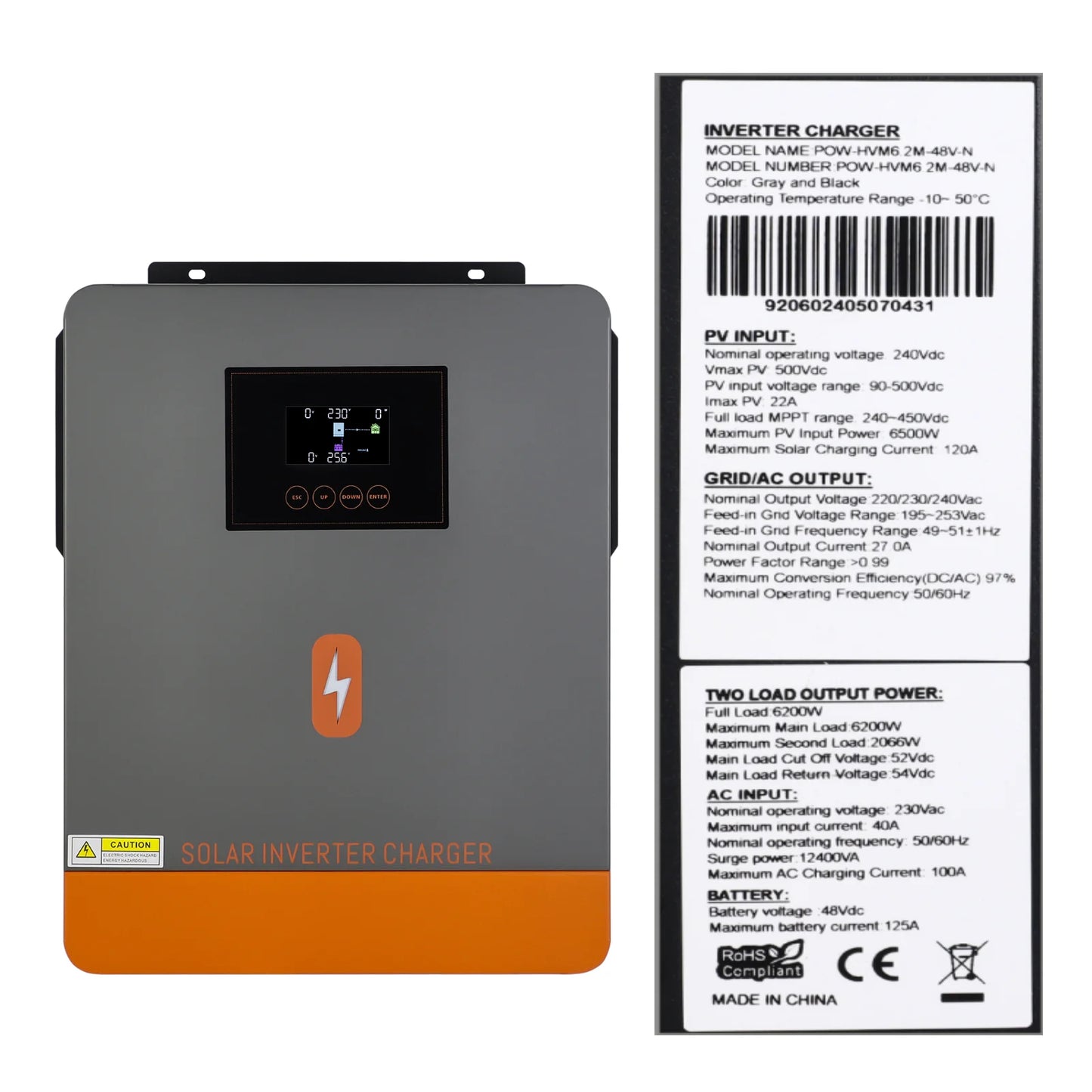 Zonne-omvormer – Solar Omvormer – Inverter – Stroomomvormer – Omzetter – 230V Wisselstroom – 3 Tot 10 kW Vermogen - QUORE