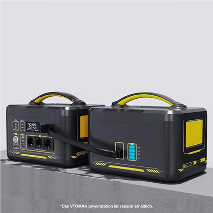 Powerstation - Stroomgenerator - Mini-Generator - Draagbare - met extra batterij - 1548 Wh - LiFePO4 - 3500 mAh - -20°C to 55°C - voor Thuis - Tenten - Buiten - Kamperen - 36 x 27 x 28 cm - Zwart/Geel