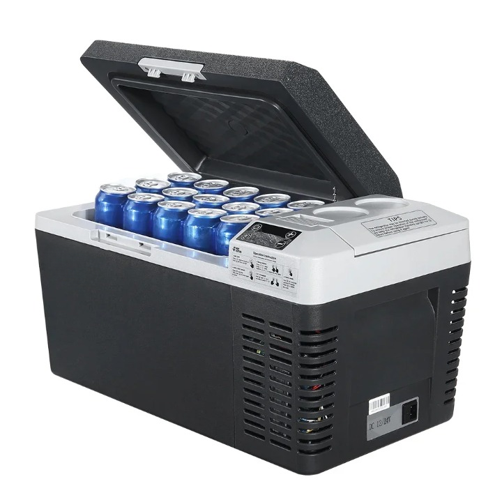 Auto Koelkast – Mini Koelkast – Draagbare Koelkast – Camper Koelkast – Mini - Frigo - 20L – Compressor Koeling – Bluetooth Bediening - QUORE