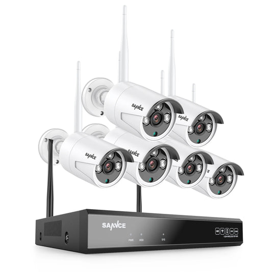 Draadloos Beveiligingssysteem – Camerabewaking – Video Observatie – IP Beveiliging – CCTV Systeem – 8-Kanaals Draadloos – 3MP Outdoor Camera’s – 2TB Opslag Met AI Detectie - QUORE