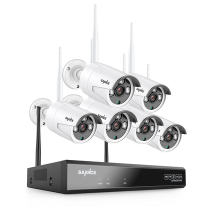 Draadloos Beveiligingssysteem – Bewakingscamera Systeem – Surveillance Camera Set – CCTV Beveiliging – 8-Kanaals WiFi Beveiliging – 3MP 2K Full HD Camera’s – Smart IR Nachtzicht 30m - QUORE