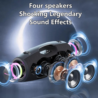 Draadloze Speaker – Bluetooth Speaker – Draagbare Speaker – Waterbestendige Speaker – 100W Output – 24.000 mAh Batterij - QUORE
