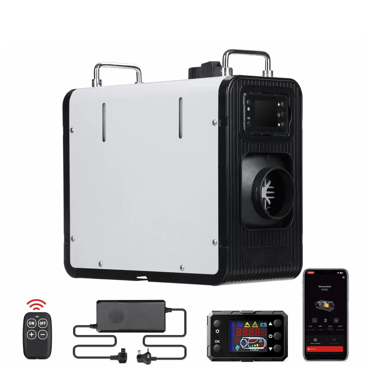 Diesel Parkeerverwarmer – Luchtverwarmer – Cabin Heater – Truck Verwarming – Mobiele Heater – 5-8 kW Vermogen – Bluetooth Bedienbaar