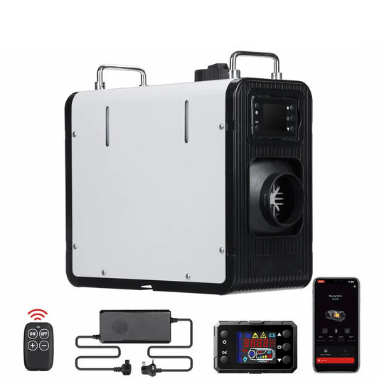 Diesel Parkeerverwarmer – Luchtverwarmer – Cabin Heater – Truck Verwarming – Mobiele Heater – 5-8 kW Vermogen – Bluetooth Bedienbaar