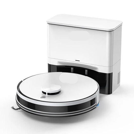 Robotstofzuiger - Vacuum Cleaner - Roborock - Draadloze - Dweilrobot - 5000Pa Zuigkracht - met Mopfunctie - Zelfledigend - voor 60 Dagen, App/Remote Bedienbaar, 180 Minuten Autonomie
