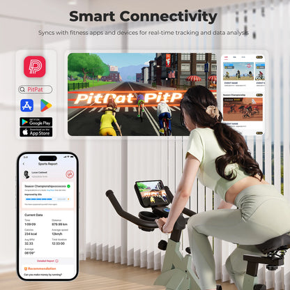 Hometrainer – Fitnessfiets – Indoorfiets – Spinningfiets – Fietstrainer – 32 Weerstandslevels – Verstelbaar Comfortabel Zadel