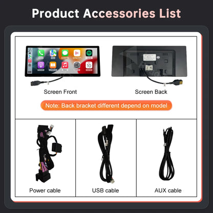 12,3 Inch Ultra-Dun Multimedia Display – Auto Scherm – Navigatie Scherm – Touchscreen Interface – Multimedia Paneel – Draadloos CarPlay – Android Auto Ondersteuning